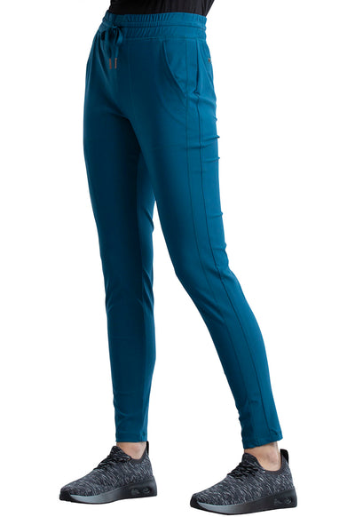 CK095 Cherokee Form 360º Stretch Mid Rise Tapered Leg Drawstring Pant (XXS - 3XL)