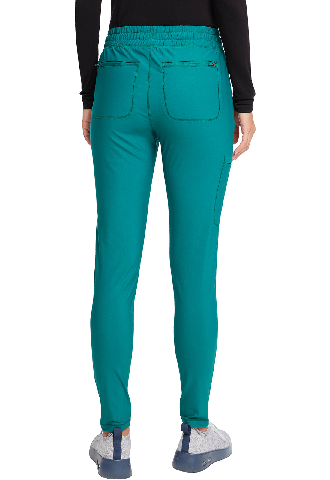 CK095 Cherokee Form 360º Stretch Mid Rise Tapered Leg Drawstring Pant (XXS - 3XL)