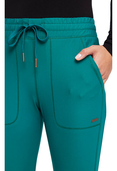 CK095 Cherokee Form 360º Stretch Mid Rise Tapered Leg Drawstring Pant (XXS - 3XL)