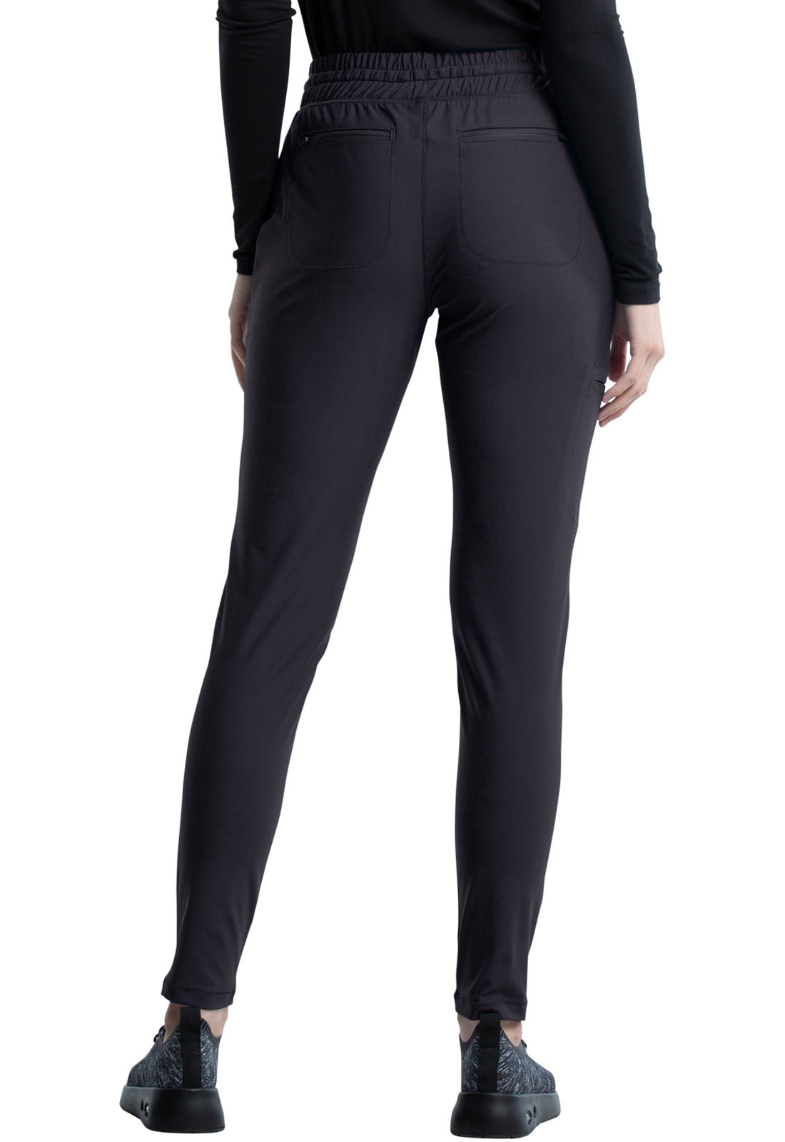 CK095 Cherokee Form 360º Stretch Mid Rise Tapered Leg Drawstring Pant (XXS - 3XL)