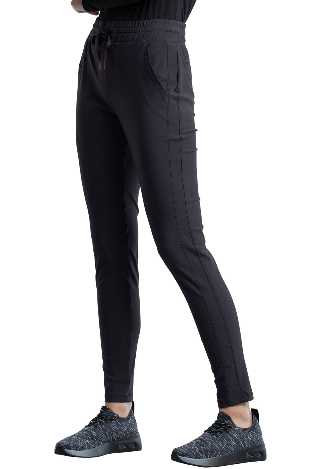 CK095 Cherokee Form 360º Stretch Mid Rise Tapered Leg Drawstring Pant (XXS - 3XL)