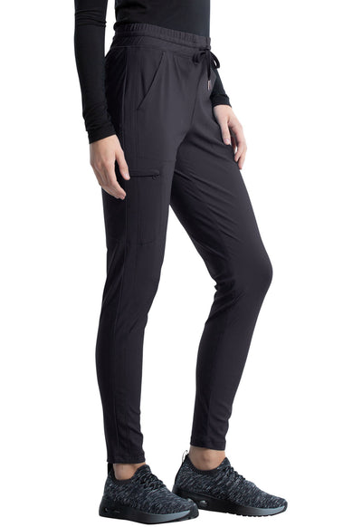 CK095 Cherokee Form 360º Stretch Mid Rise Tapered Leg Drawstring Pant (XXS - 3XL)