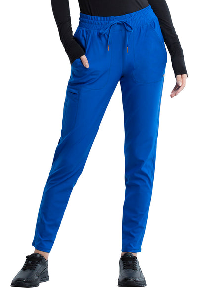 CK095 Cherokee Form 360º Stretch Mid Rise Tapered Leg Drawstring Pant (XXS - 3XL)