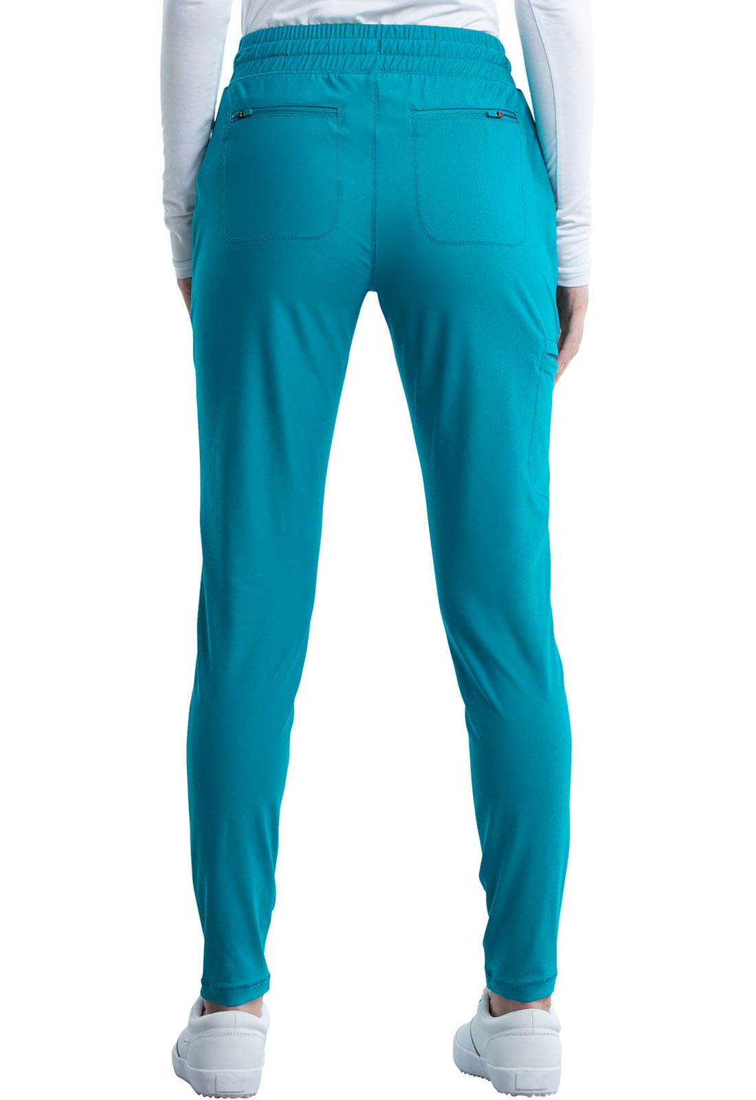 CK095 Cherokee Form 360º Stretch Mid Rise Tapered Leg Drawstring Pant (XXS - 3XL)