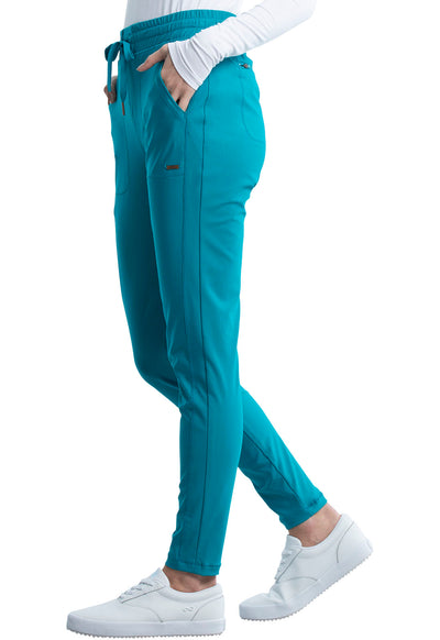 CK095 Cherokee Form 360º Stretch Mid Rise Tapered Leg Drawstring Pant (XXS - 3XL)