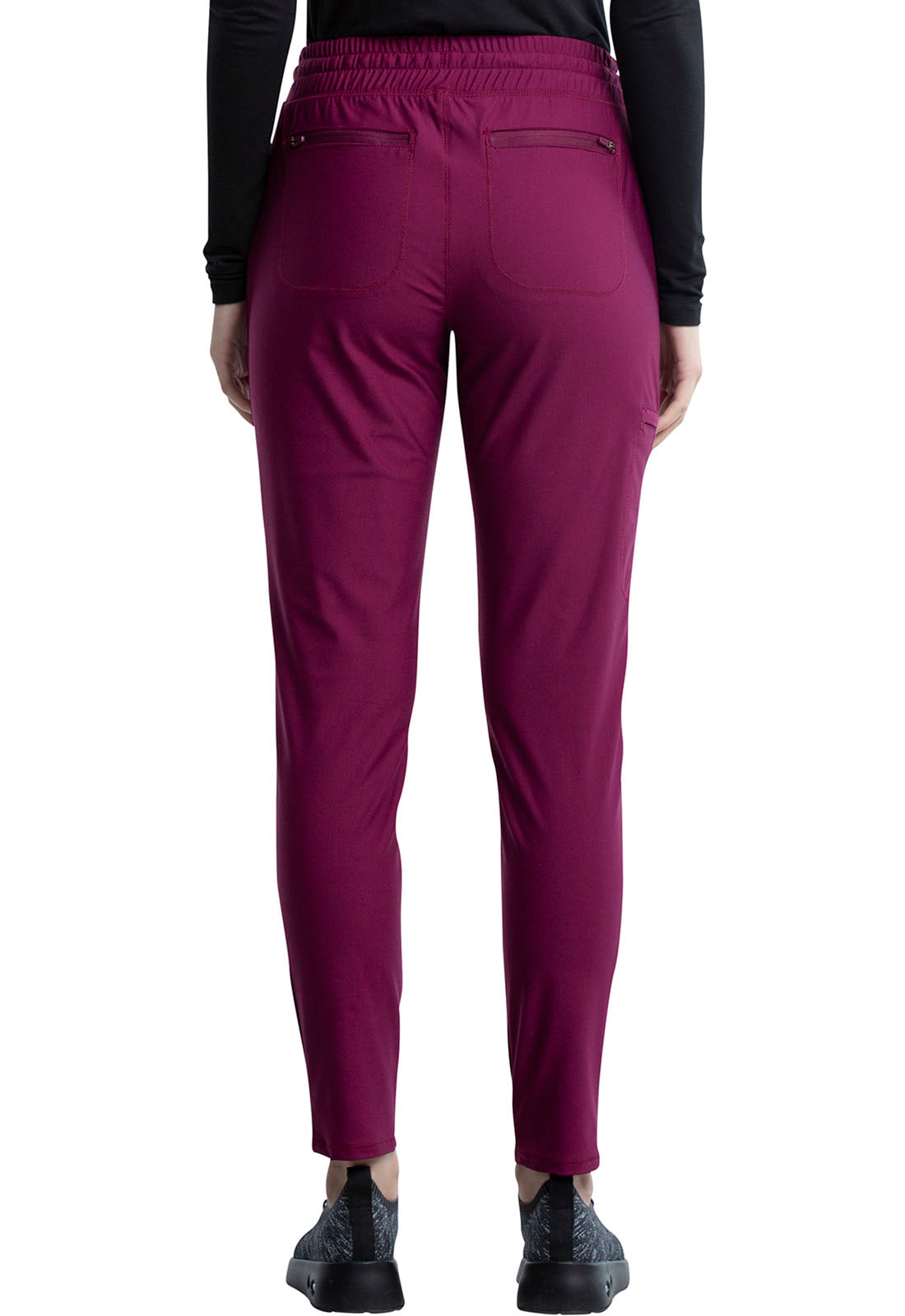 CK095 Cherokee Form 360º Stretch Mid Rise Tapered Leg Drawstring Pant (XXS - 3XL)