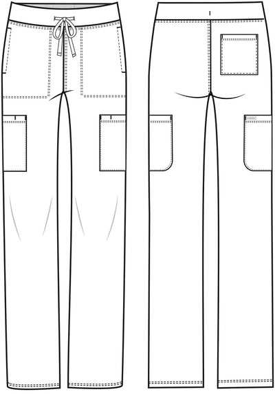 CK096 Cherokee Achieve Super Stretch 5-Pocket Straight Leg Pant (XXS - 5XL)