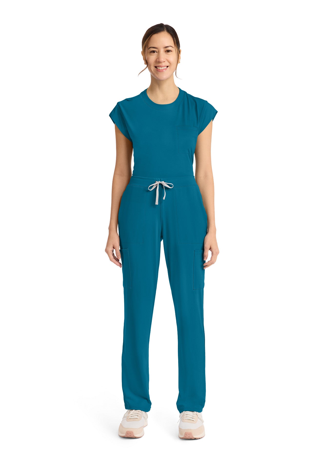 CK096 Cherokee Achieve Super Stretch 5-Pocket Straight Leg Pant (XXS - 5XL)