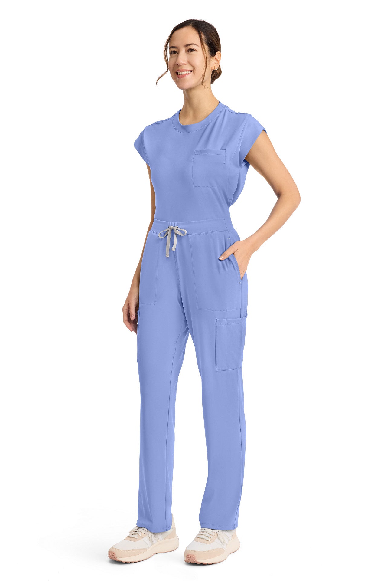 CK096 Cherokee Achieve Super Stretch 5-Pocket Straight Leg Pant (XXS - 5XL)