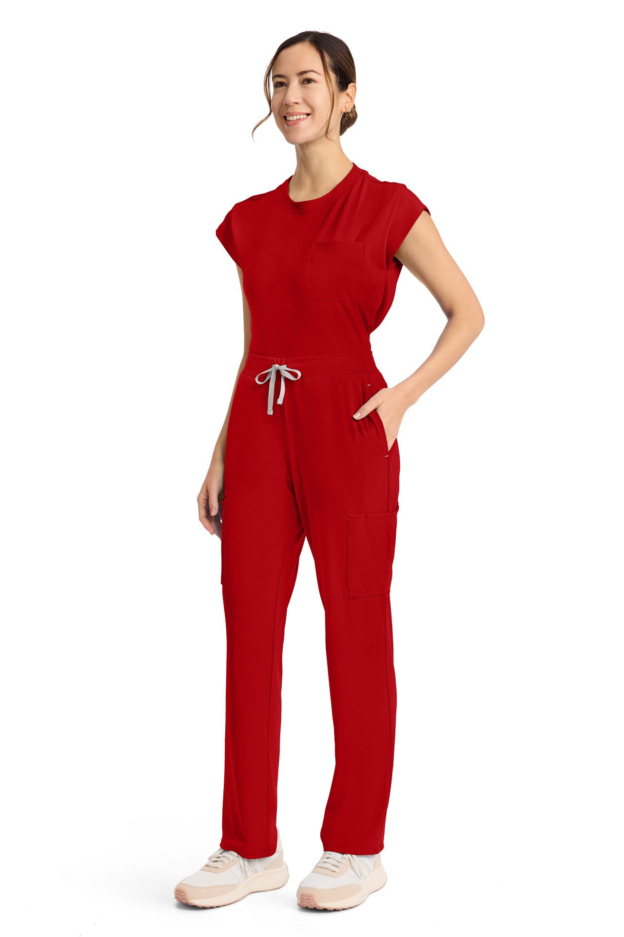 CK096 Cherokee Achieve Super Stretch 5-Pocket Straight Leg Pant (XXS - 5XL)