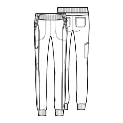 CK110A Cherokee Infinity Tapered Leg Jogger Scrub Pant Certainty Antimicrobial Stretch (XXS - 5XL)