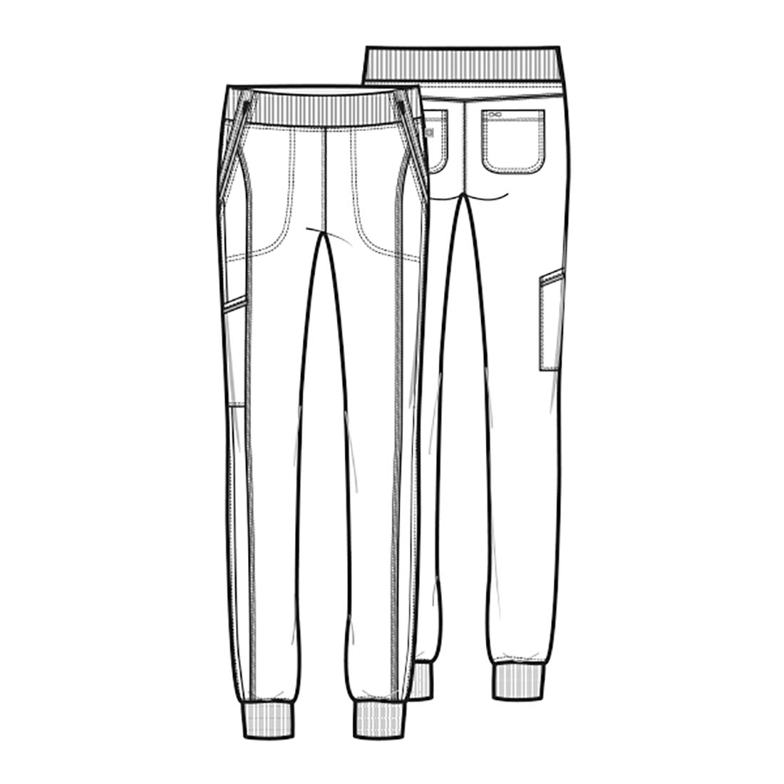CK110A Cherokee Infinity Tapered Leg Jogger Scrub Pant Certainty Antimicrobial Stretch (XXS - 5XL)