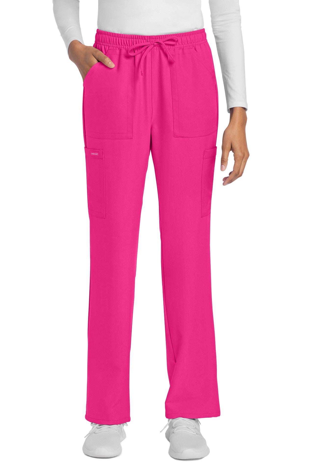 CK272A Cherokee Workwear Ultra Women Mid Rise Drawstring Trouser Cargo Pant (XXS - 5XL)