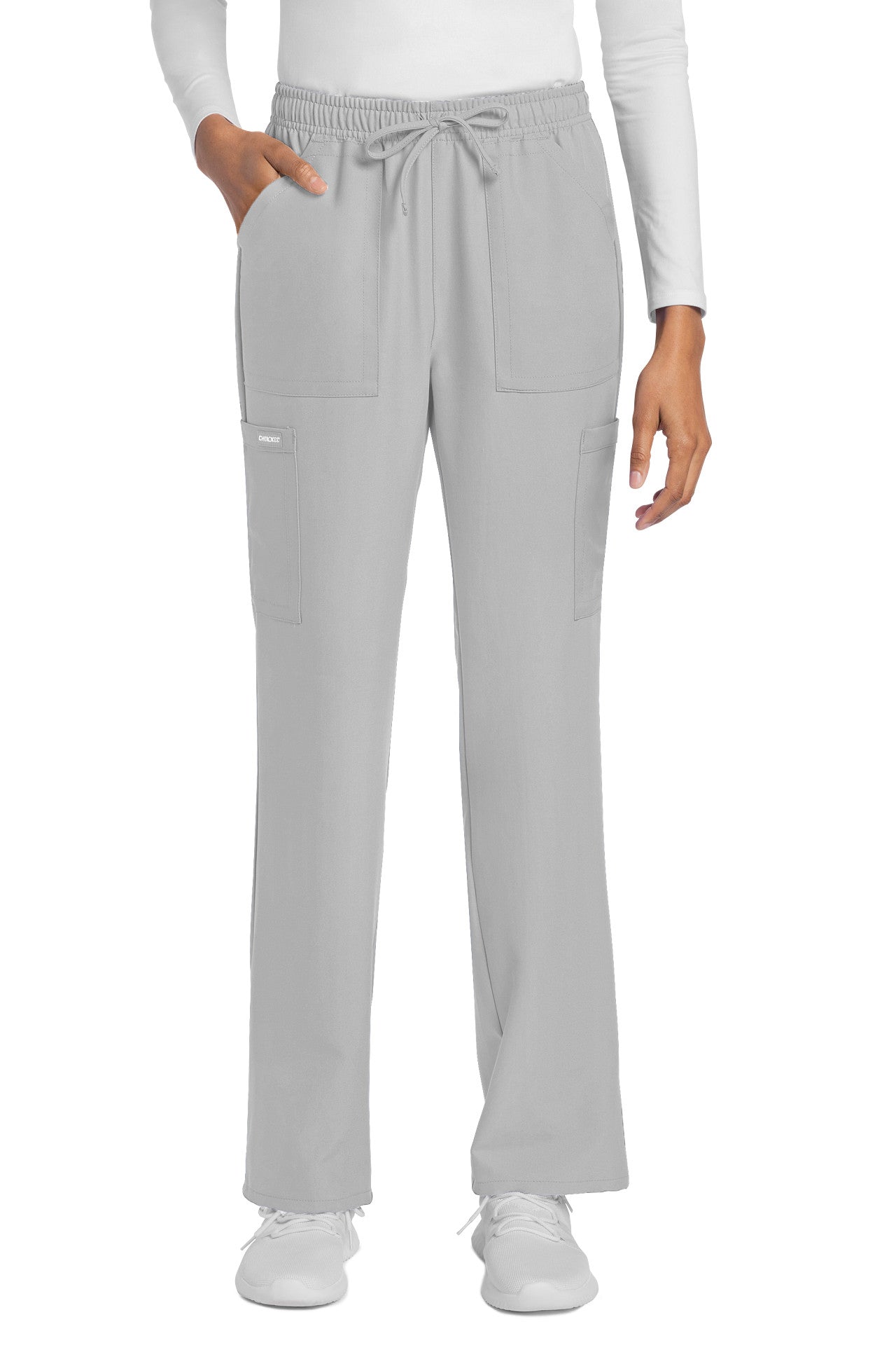 CK272A Cherokee Workwear Ultra Women Mid Rise Drawstring Trouser Cargo Pant (XXS - 5XL)
