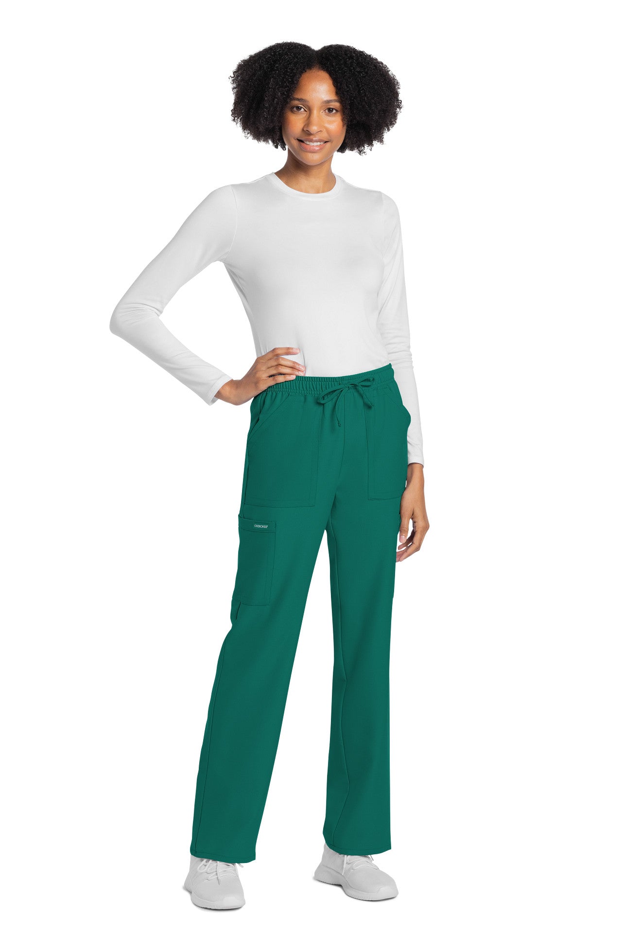 CK272A Cherokee Workwear Ultra Women Mid Rise Drawstring Trouser Cargo Pant (XXS - 5XL)