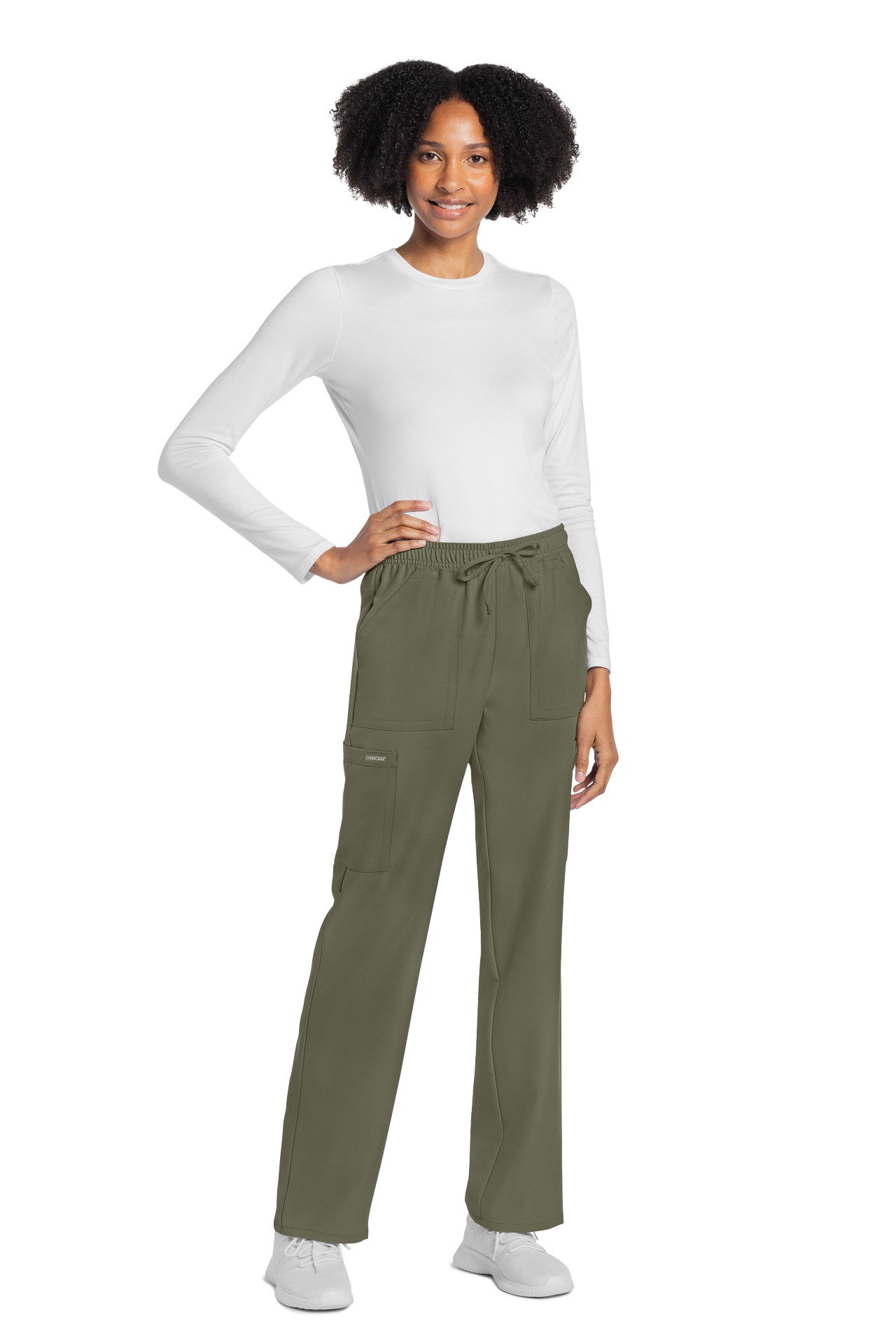 CK272A Cherokee Workwear Ultra Women Mid Rise Drawstring Trouser Cargo Pant (XXS - 5XL)