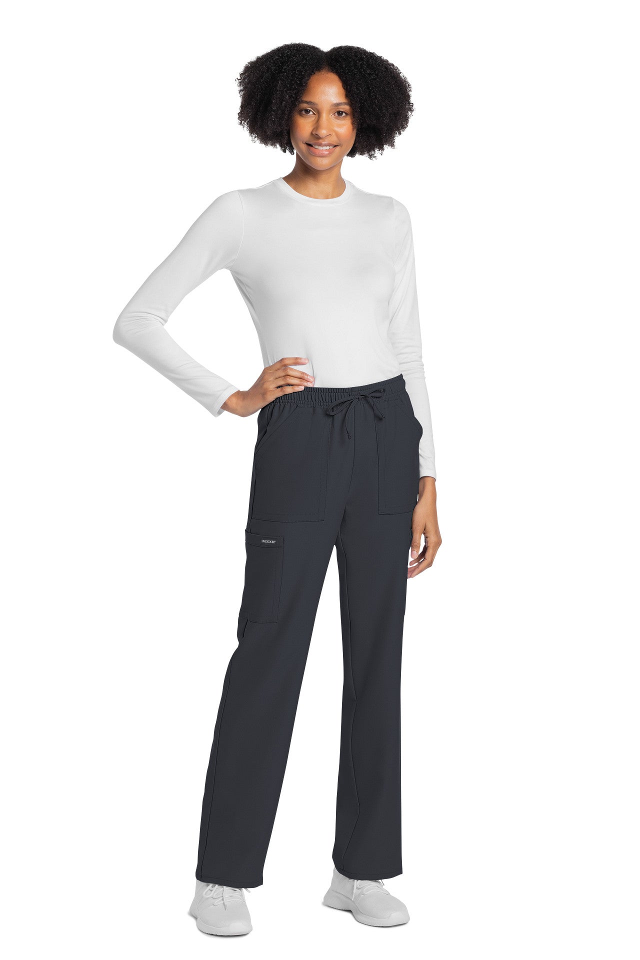CK272A Cherokee Workwear Ultra Women Mid Rise Drawstring Trouser Cargo Pant (XXS - 5XL)