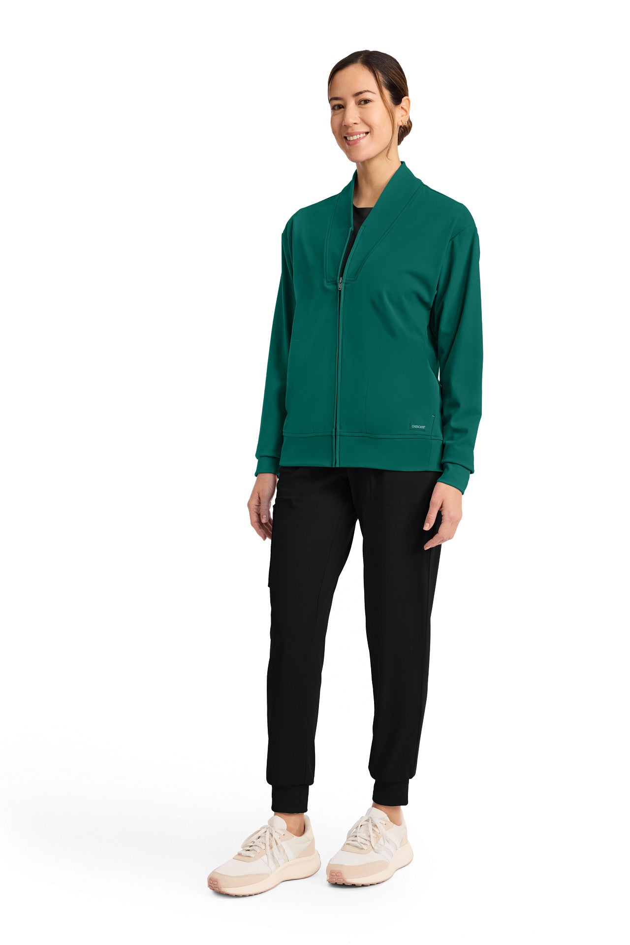 CK353 Cherokee Achieve Super Stretch Zip-Up Warm-Up Jacket (XXS - 5XL)