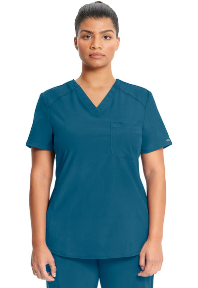 CK687A Cherokee Infinity Antimicrobial Tuckable V-Neck Top (XXS - 5XL)