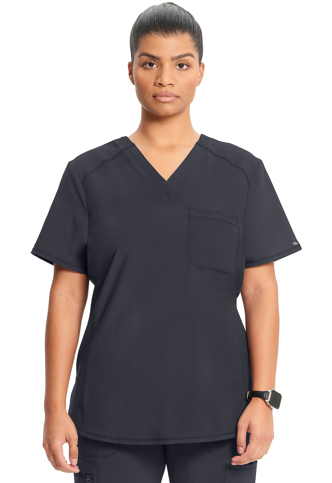 CK687A Cherokee Infinity Antimicrobial Tuckable V-Neck Top (XXS - 5XL)