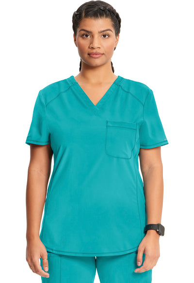 CK687A Cherokee Infinity Antimicrobial Tuckable V-Neck Top (XXS - 5XL)