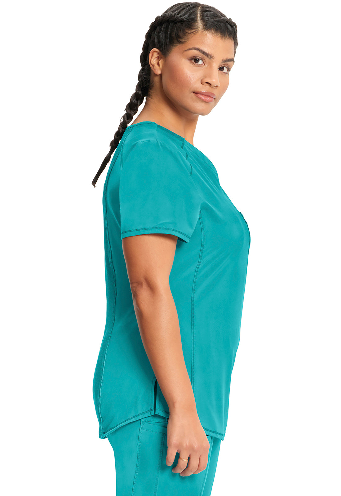 CK687A Cherokee Infinity Antimicrobial Tuckable V-Neck Top (XXS - 5XL)