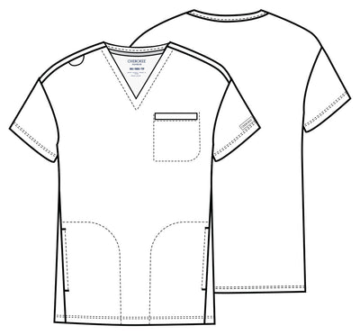CK729 Cherokee Achieve Super Stretch Men 3-Pocket V-Neck Top (XS - 5XL)