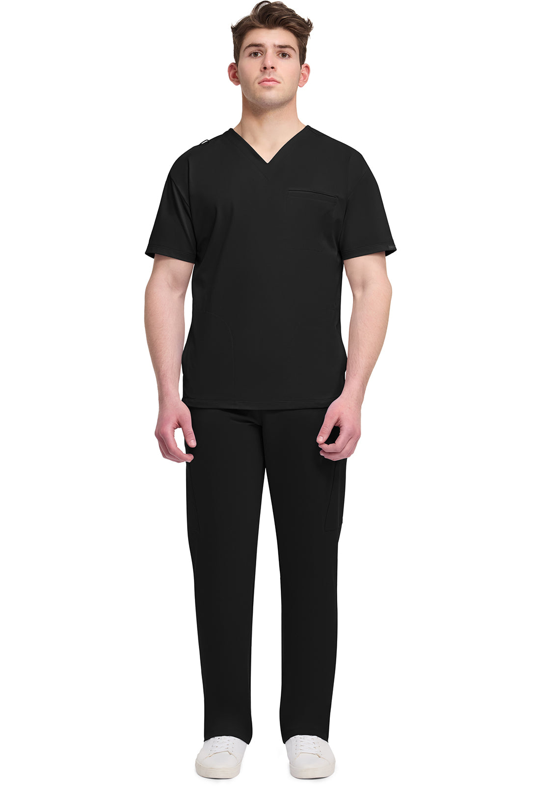CK729 Cherokee Achieve Super Stretch Men 3-Pocket V-Neck Top (XS - 5XL)