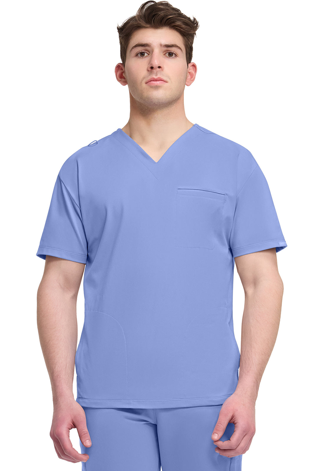 CK729 Cherokee Achieve Super Stretch Men 3-Pocket V-Neck Top (XS - 5XL)