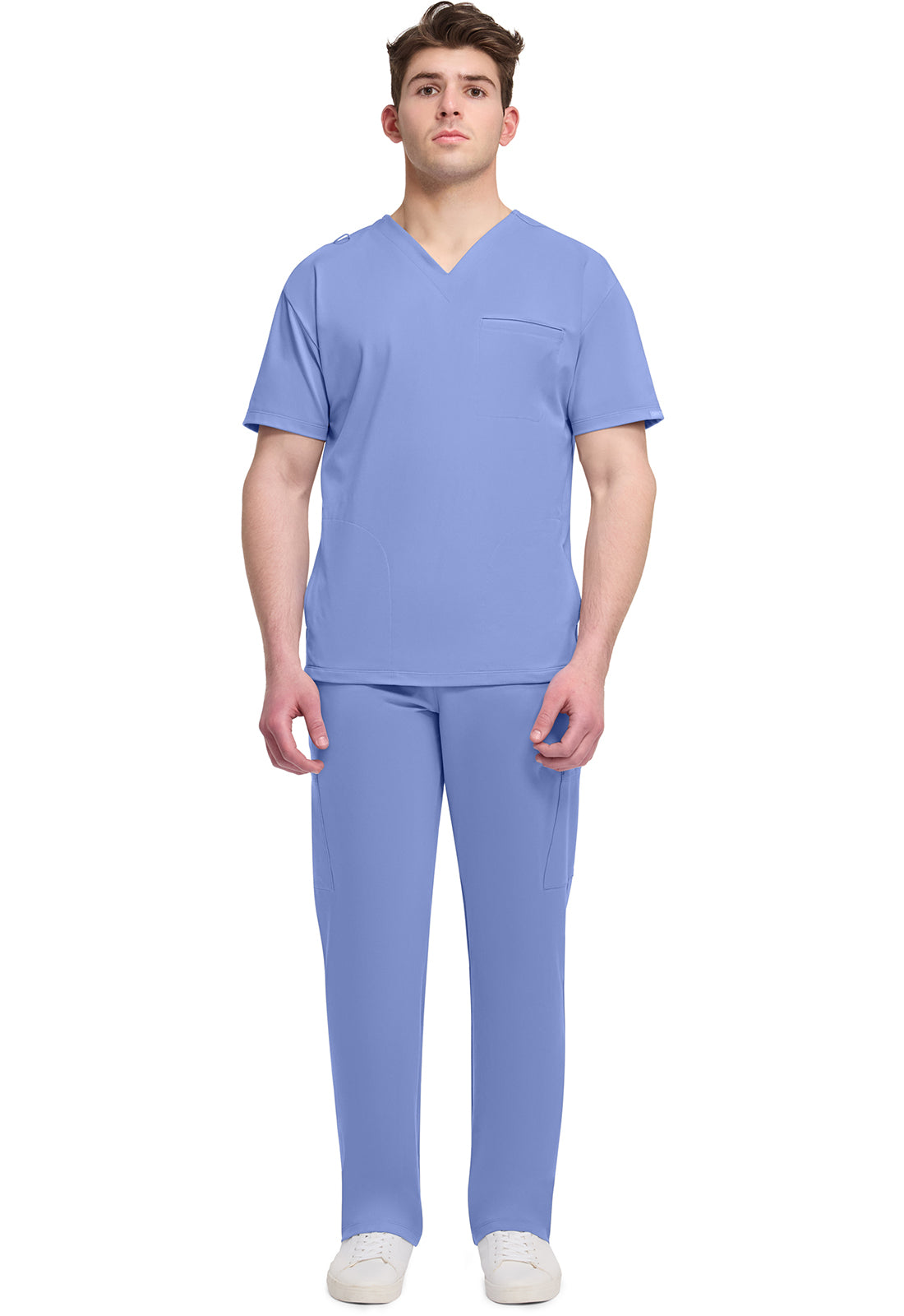 CK729 Cherokee Achieve Super Stretch Men 3-Pocket V-Neck Top (XS - 5XL)