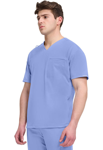 CK729 Cherokee Achieve Super Stretch Men 3-Pocket V-Neck Top (XS - 5XL)