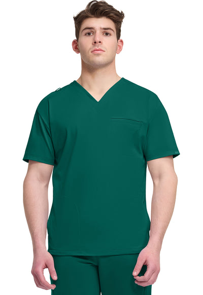 CK729 Cherokee Achieve Super Stretch Men 3-Pocket V-Neck Top (XS - 5XL)