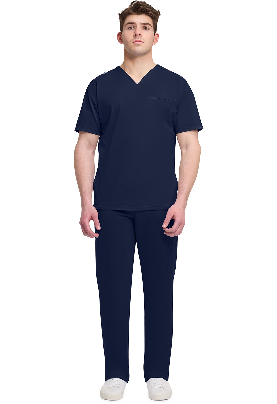 CK729 Cherokee Achieve Super Stretch Men 3-Pocket V-Neck Top (XS - 5XL)