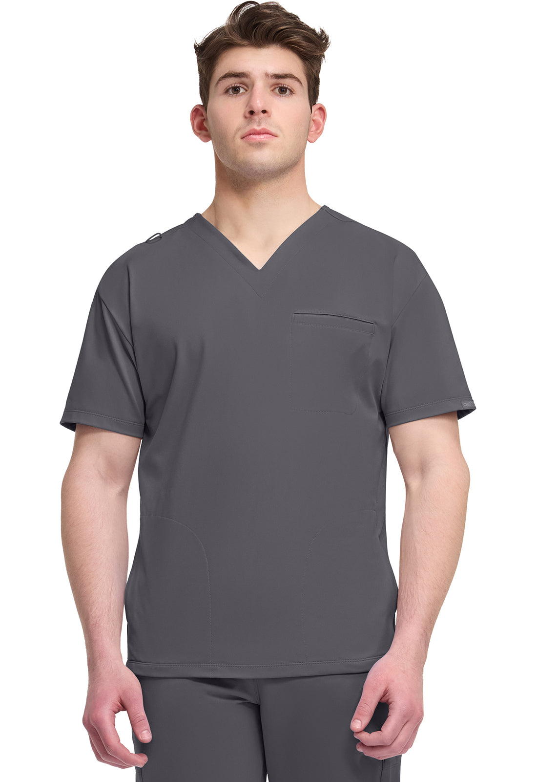 CK729 Cherokee Achieve Super Stretch Men 3-Pocket V-Neck Top (XS - 5XL)