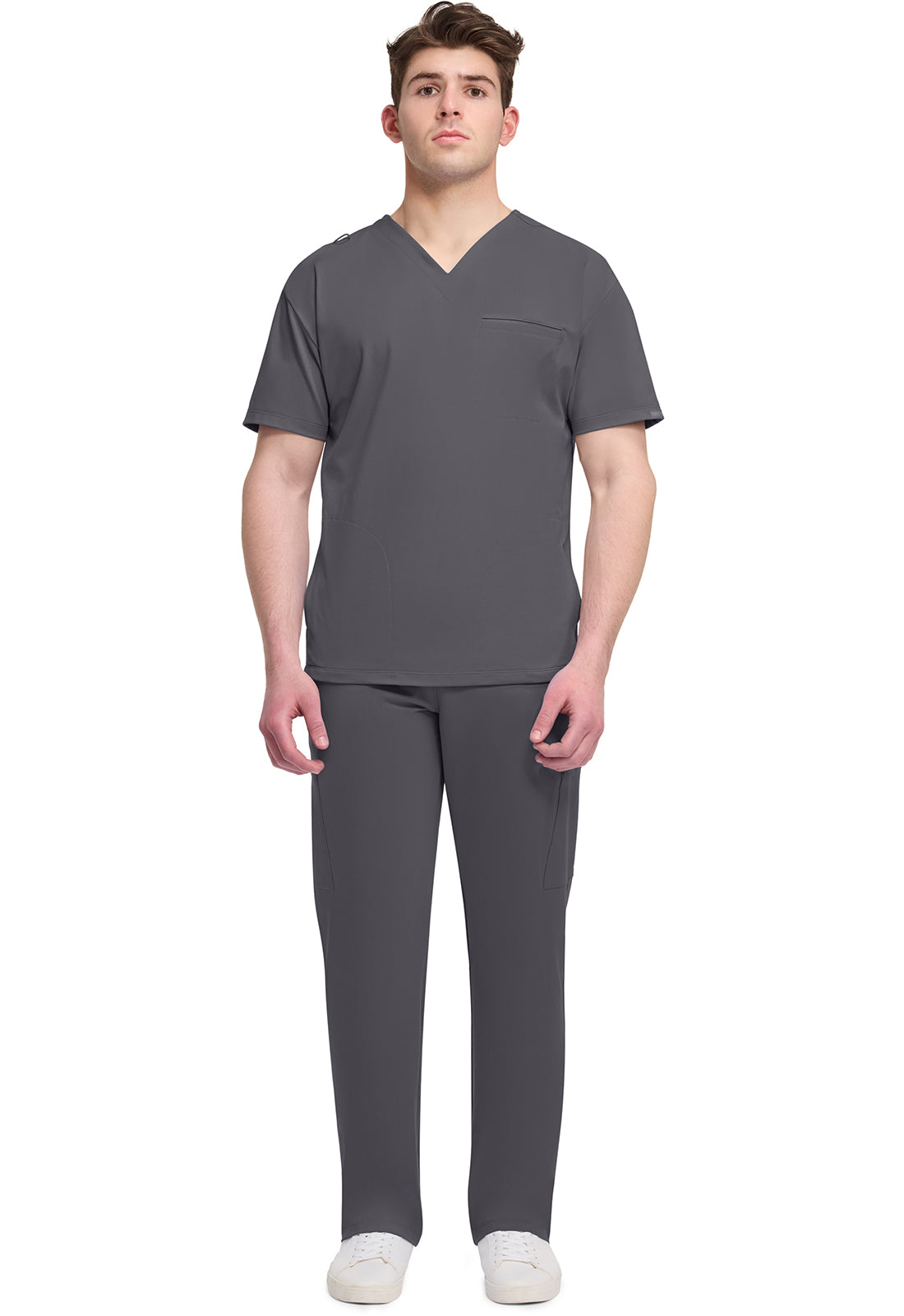 CK729 Cherokee Achieve Super Stretch Men 3-Pocket V-Neck Top (XS - 5XL)