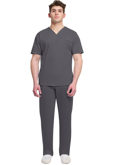 CK729 Cherokee Achieve Super Stretch Men 3-Pocket V-Neck Top (XS - 5XL)