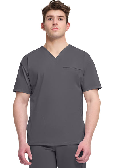 CK729 Cherokee Achieve Super Stretch Men 3-Pocket V-Neck Top (XS - 5XL)