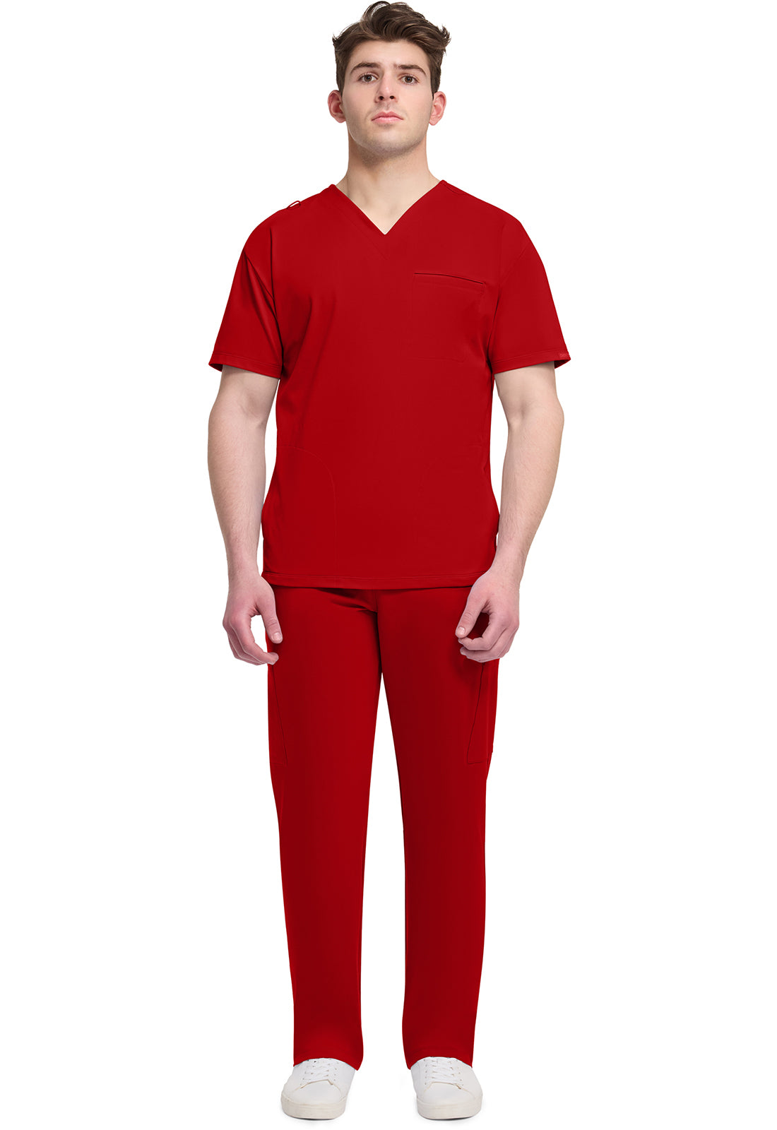 CK729 Cherokee Achieve Super Stretch Men 3-Pocket V-Neck Top (XS - 5XL)