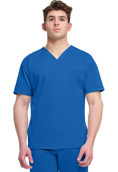 CK729 Cherokee Achieve Super Stretch Men 3-Pocket V-Neck Top (XS - 5XL)