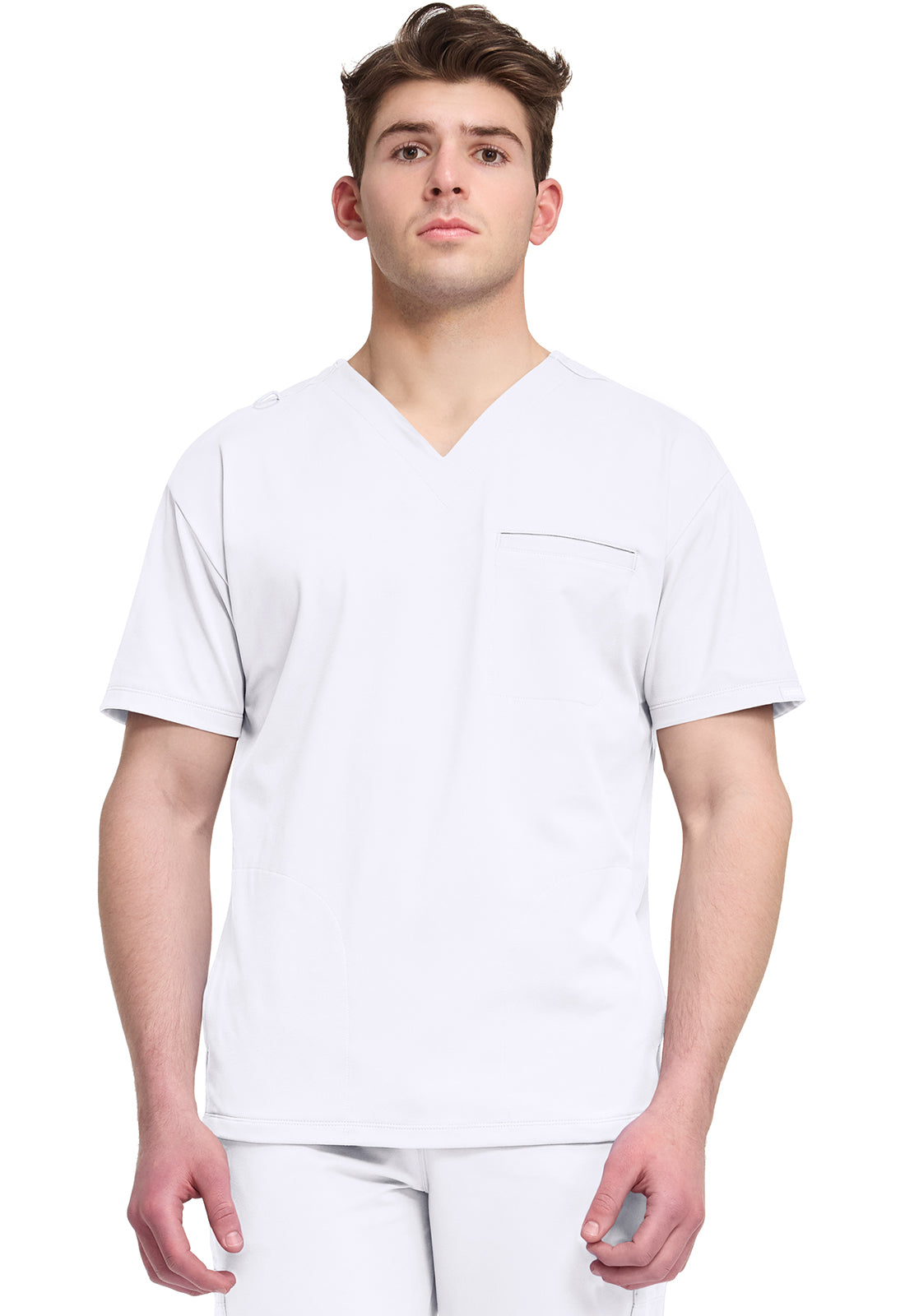 CK729 Cherokee Achieve Super Stretch Men 3-Pocket V-Neck Top (XS - 5XL)