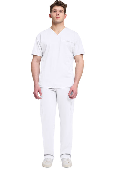 CK729 Cherokee Achieve Super Stretch Men 3-Pocket V-Neck Top (XS - 5XL)