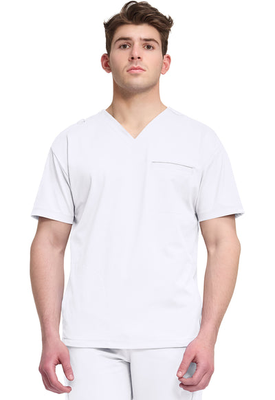CK729 Cherokee Achieve Super Stretch Men 3-Pocket V-Neck Top (XS - 5XL)