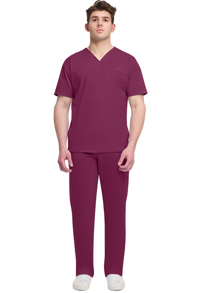 CK729 Cherokee Achieve Super Stretch Men 3-Pocket V-Neck Top (XS - 5XL)