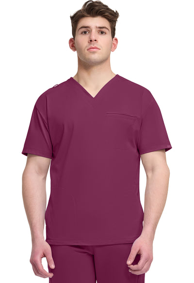 CK729 Cherokee Achieve Super Stretch Men 3-Pocket V-Neck Top (XS - 5XL)