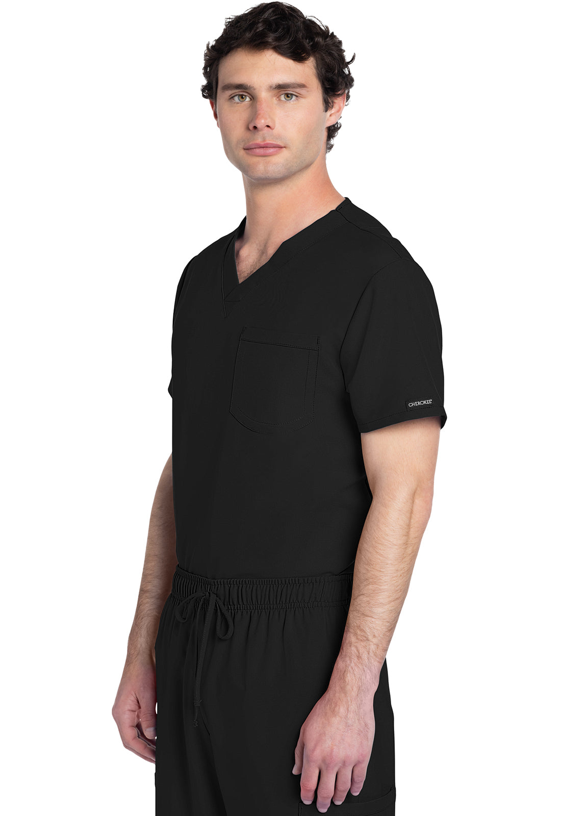 CK778A Cherokee Workwear Ultra Unisex 1 Pocket V-Neck Top (XXS - 5XL)