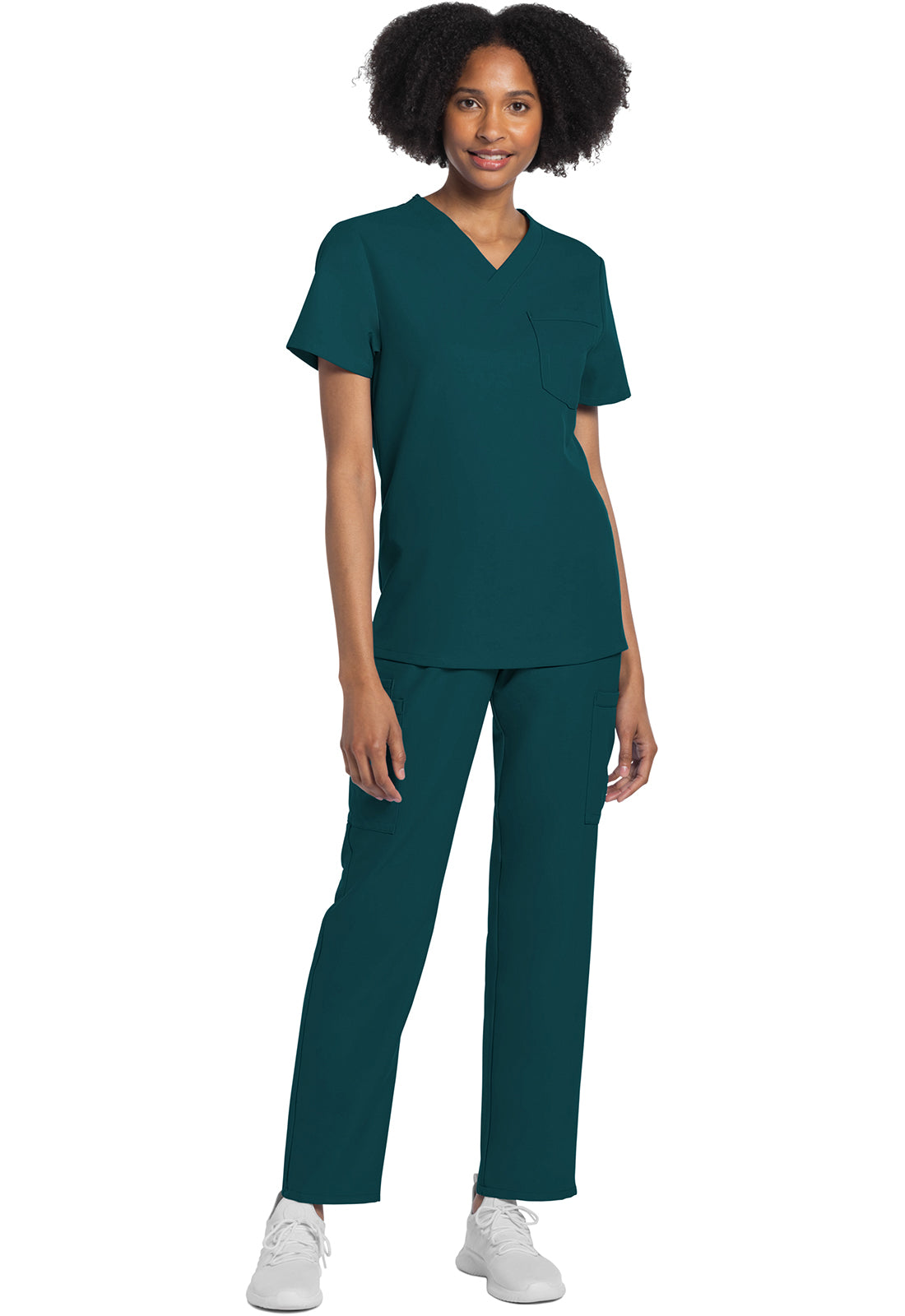 CK778A Cherokee Workwear Ultra Unisex 1 Pocket V-Neck Top (XXS - 5XL)