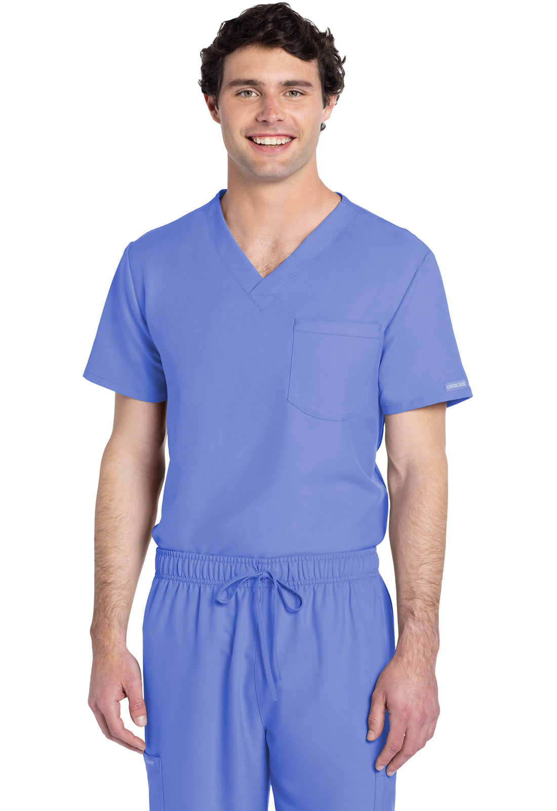 CK778A Cherokee Workwear Ultra Unisex 1 Pocket V-Neck Top (XXS - 5XL)