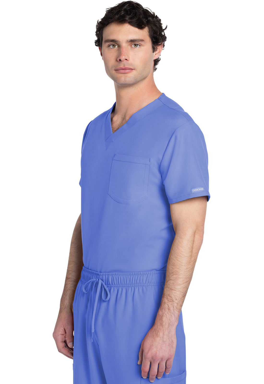 CK778A Cherokee Workwear Ultra Unisex 1 Pocket V-Neck Top (XXS - 5XL)