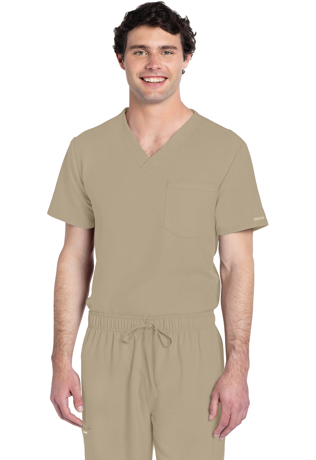 CK778A Cherokee Workwear Ultra Unisex 1 Pocket V-Neck Top (XXS - 5XL)