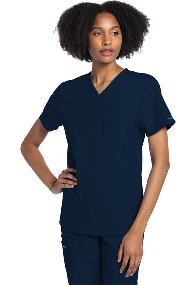 CK778A Cherokee Workwear Ultra Unisex 1 Pocket V-Neck Top (XXS - 5XL)